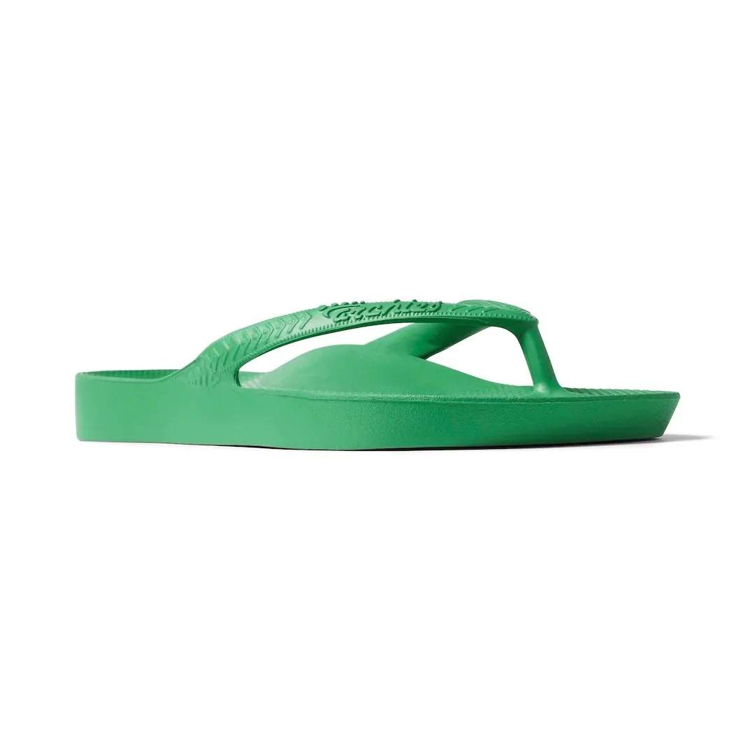 Archies Arch Support Flip Flops in Kelly Green