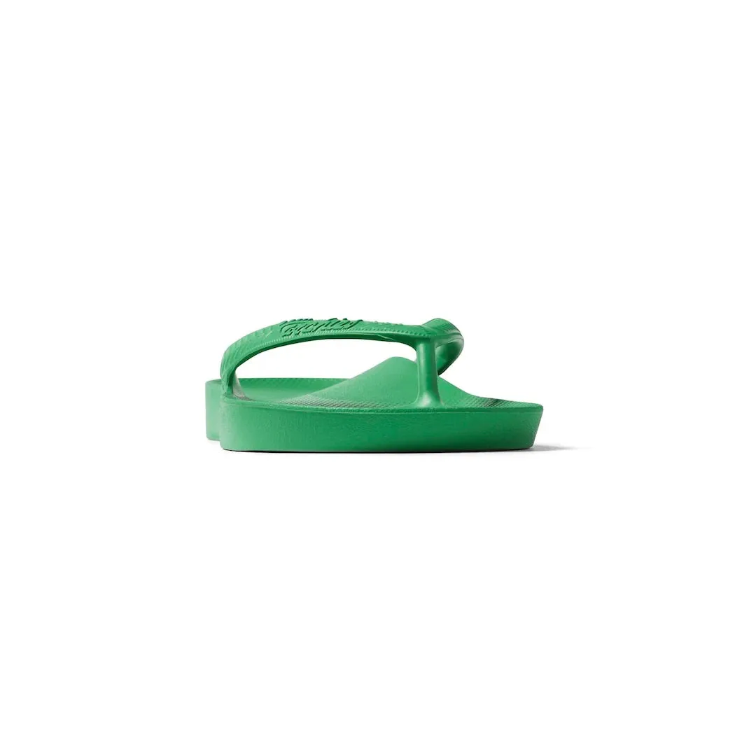 Archies Arch Support Flip Flops in Kelly Green