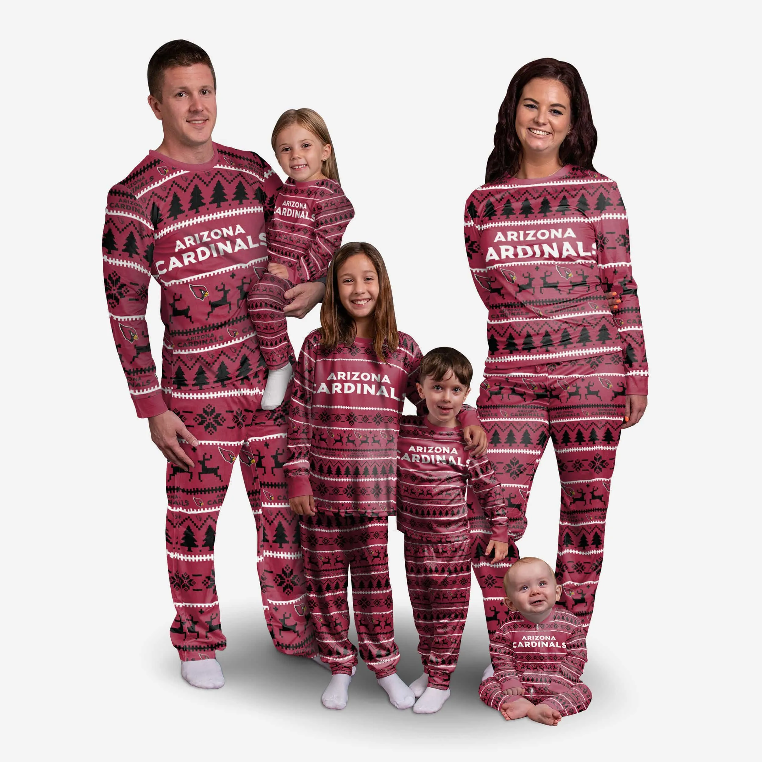 Arizona Cardinals Youth Family Holiday Pajamas