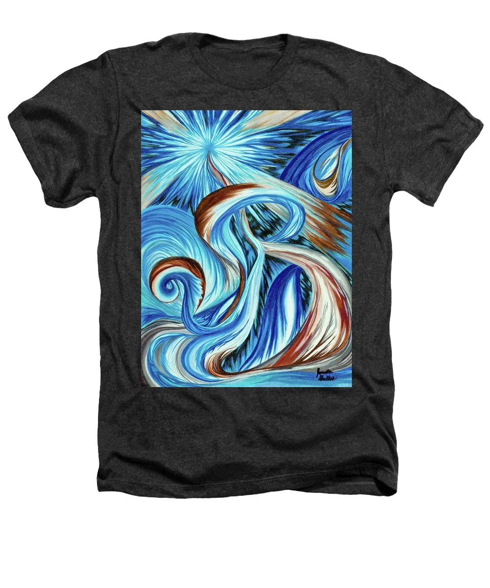 Blue Energy Burst - Heathers T-Shirt