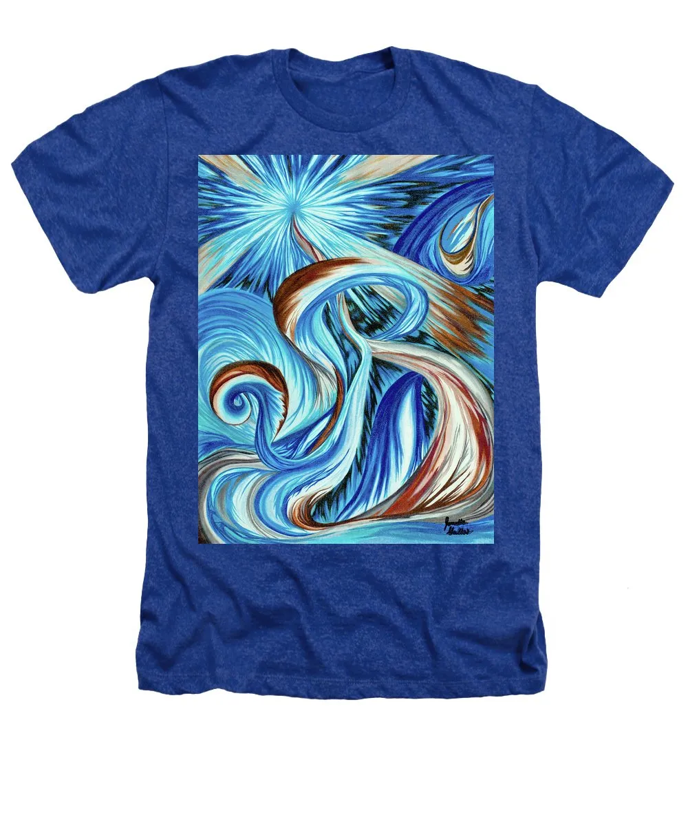 Blue Energy Burst - Heathers T-Shirt