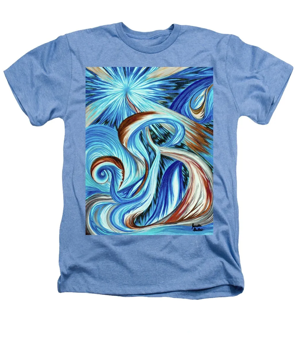 Blue Energy Burst - Heathers T-Shirt