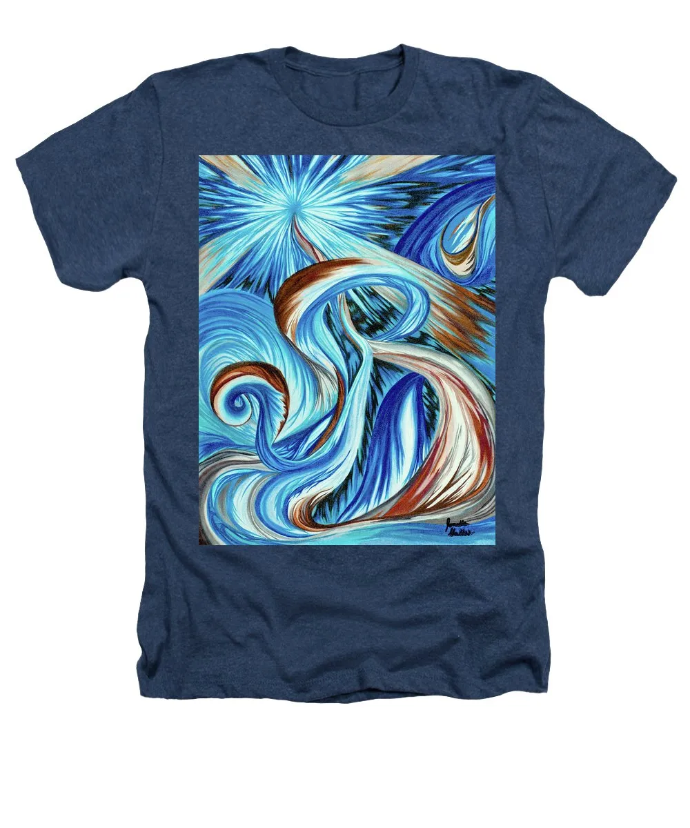 Blue Energy Burst - Heathers T-Shirt