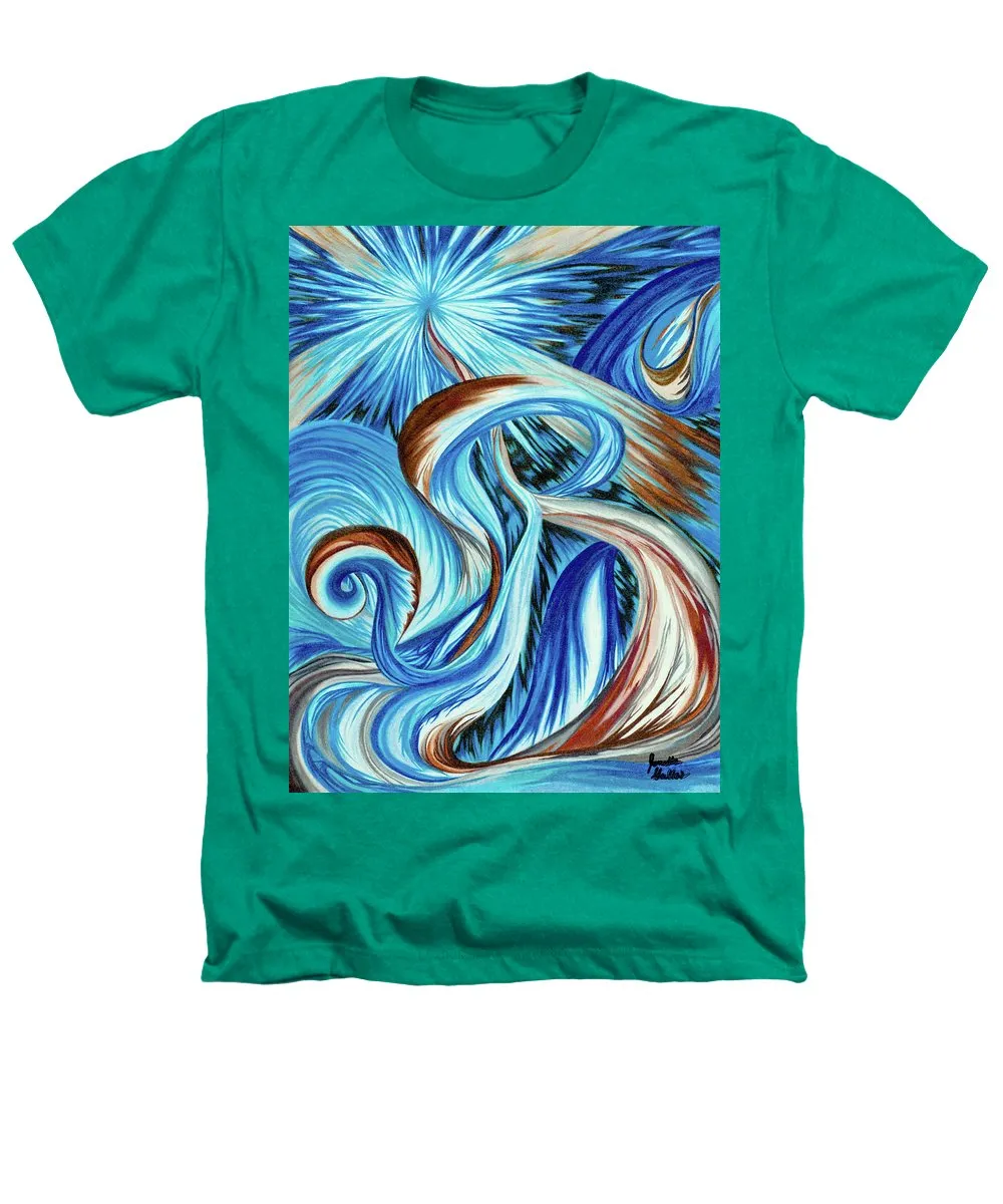Blue Energy Burst - Heathers T-Shirt