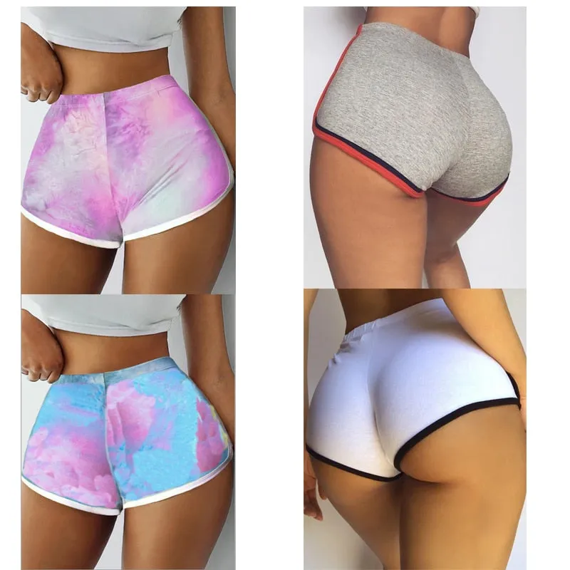 Booty Shorts Tie-Dye & Solid Color