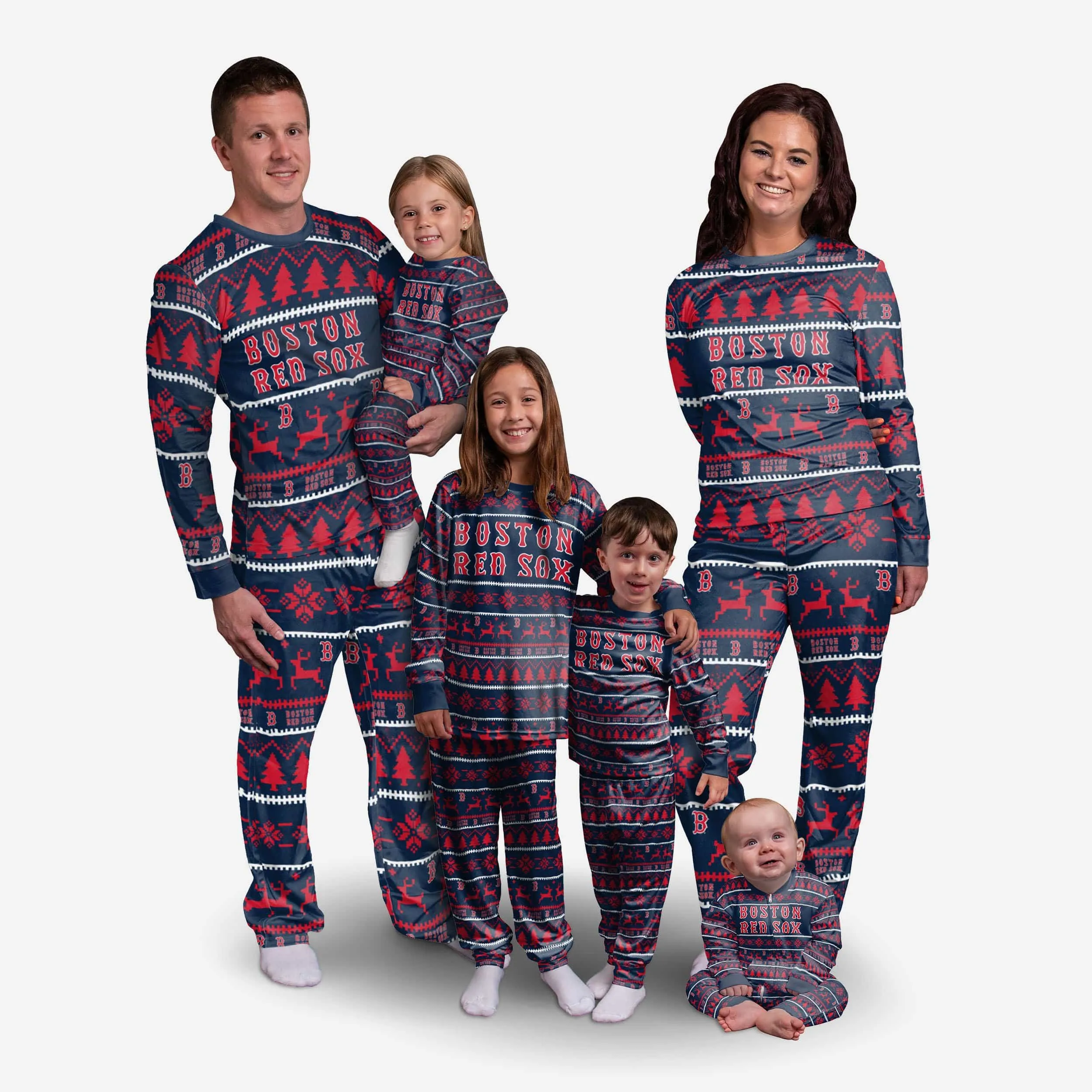 Boston Red Sox Toddler Family Holiday Pajamas