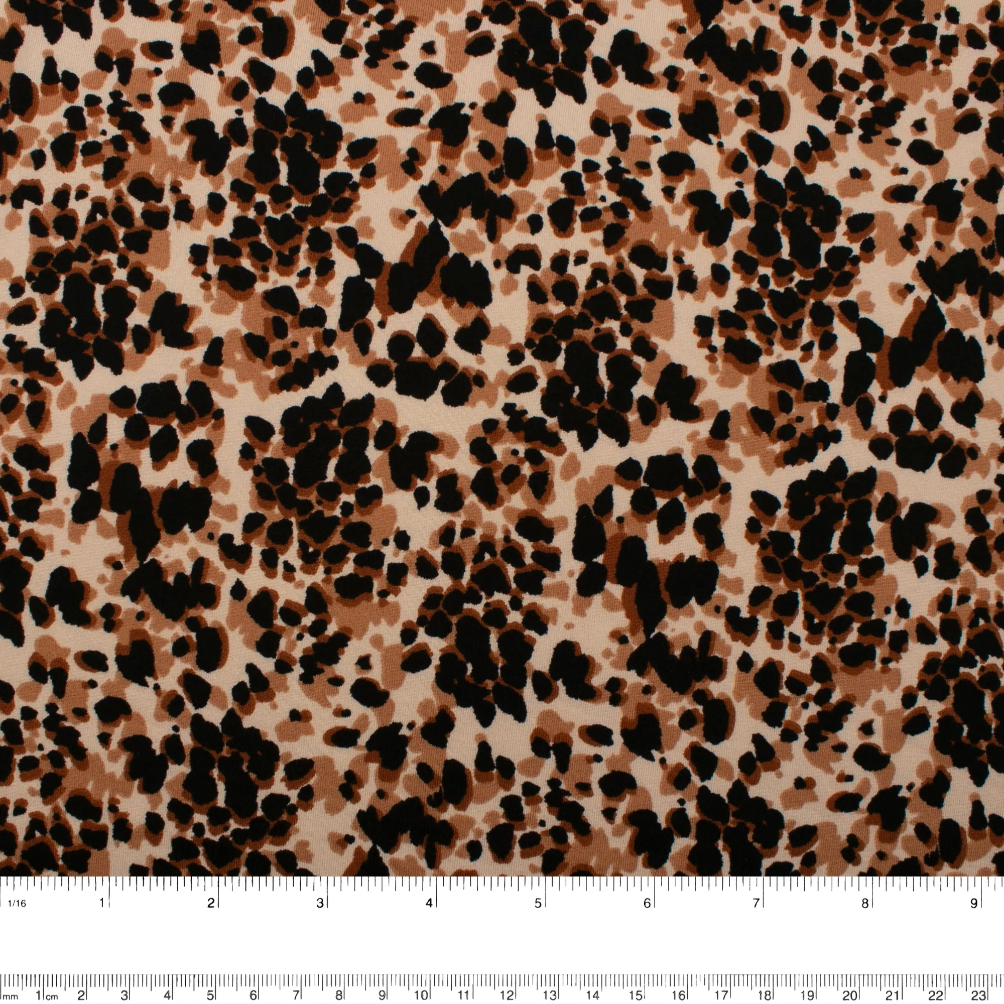 Brushed Knit - Abstract - Brown / Camel