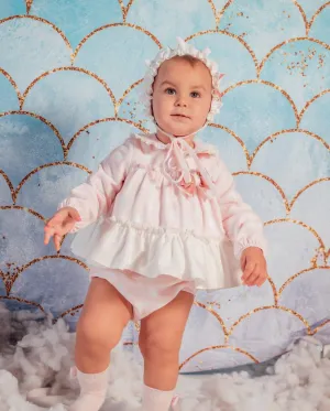 CLEARANCE SALE - Babine AW23 - Baby Girls Fairies Dress & Knickers Set ( no bonnet )