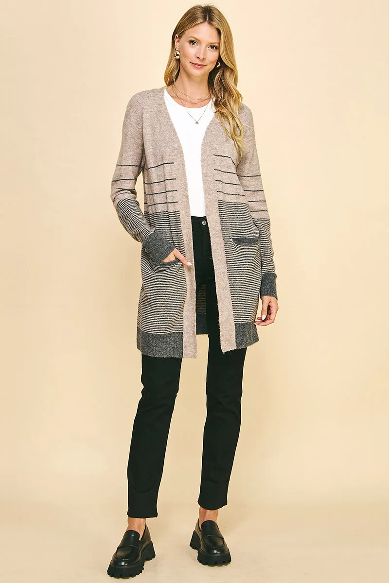 Color Block Cardigan