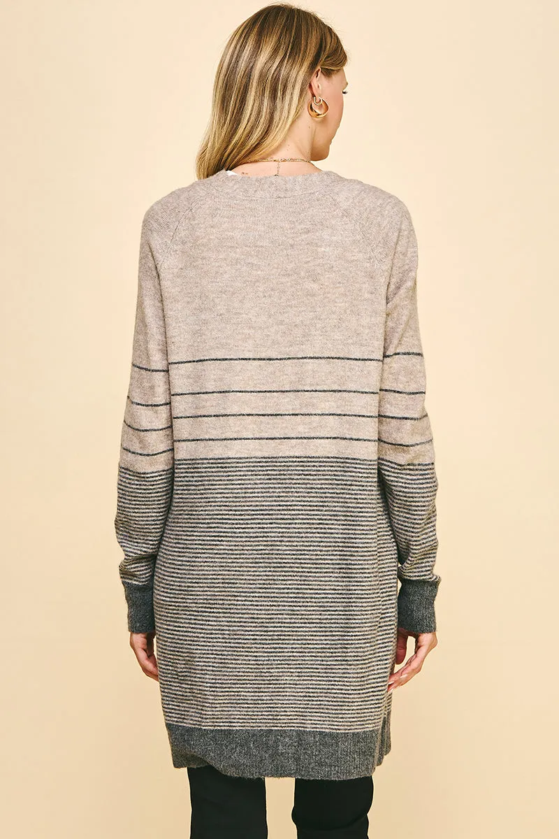 Color Block Cardigan
