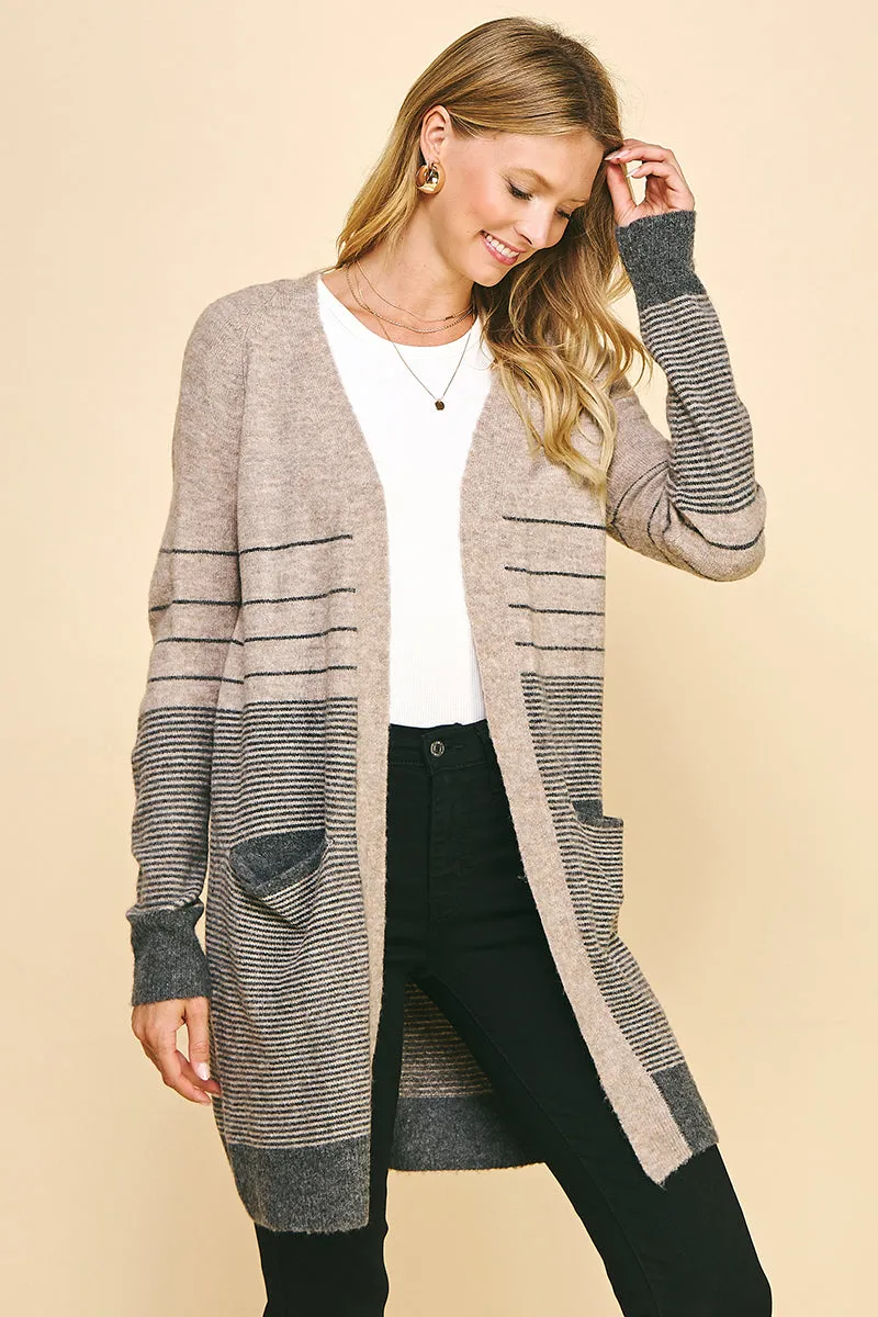 Color Block Cardigan