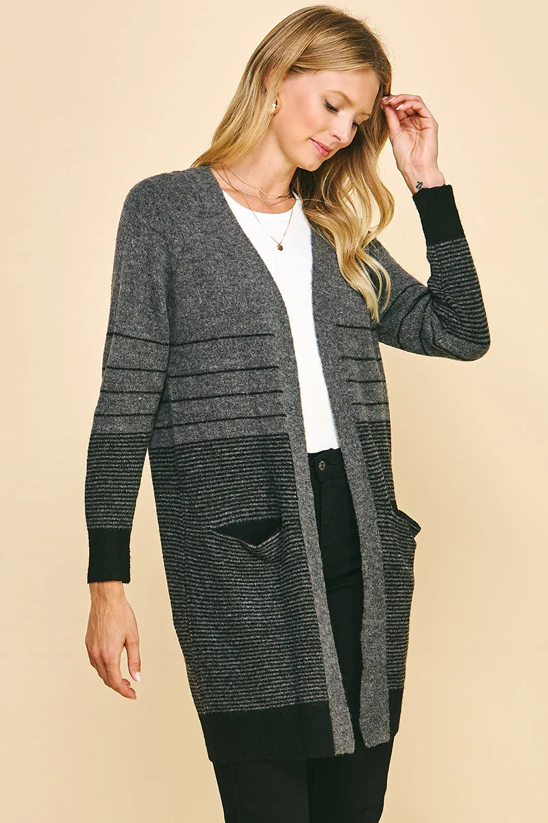Color Block Cardigan