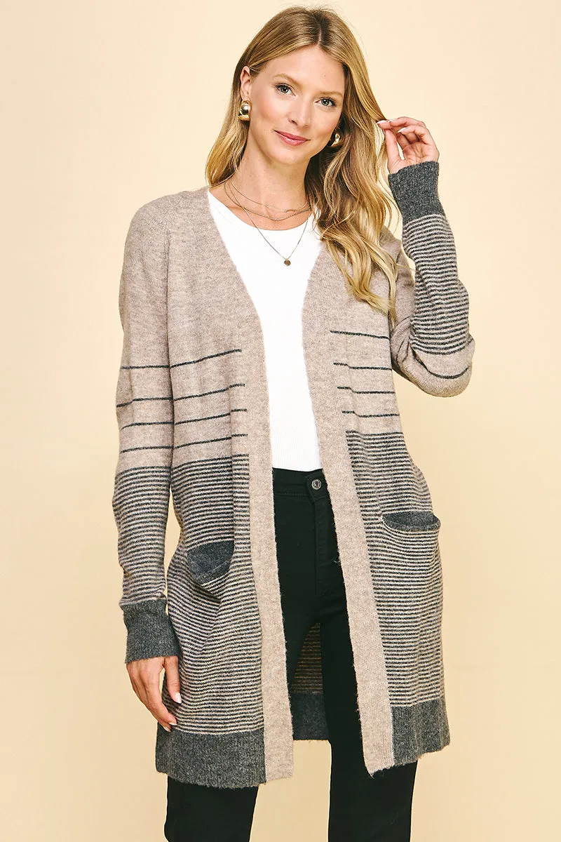 Color Block Cardigan