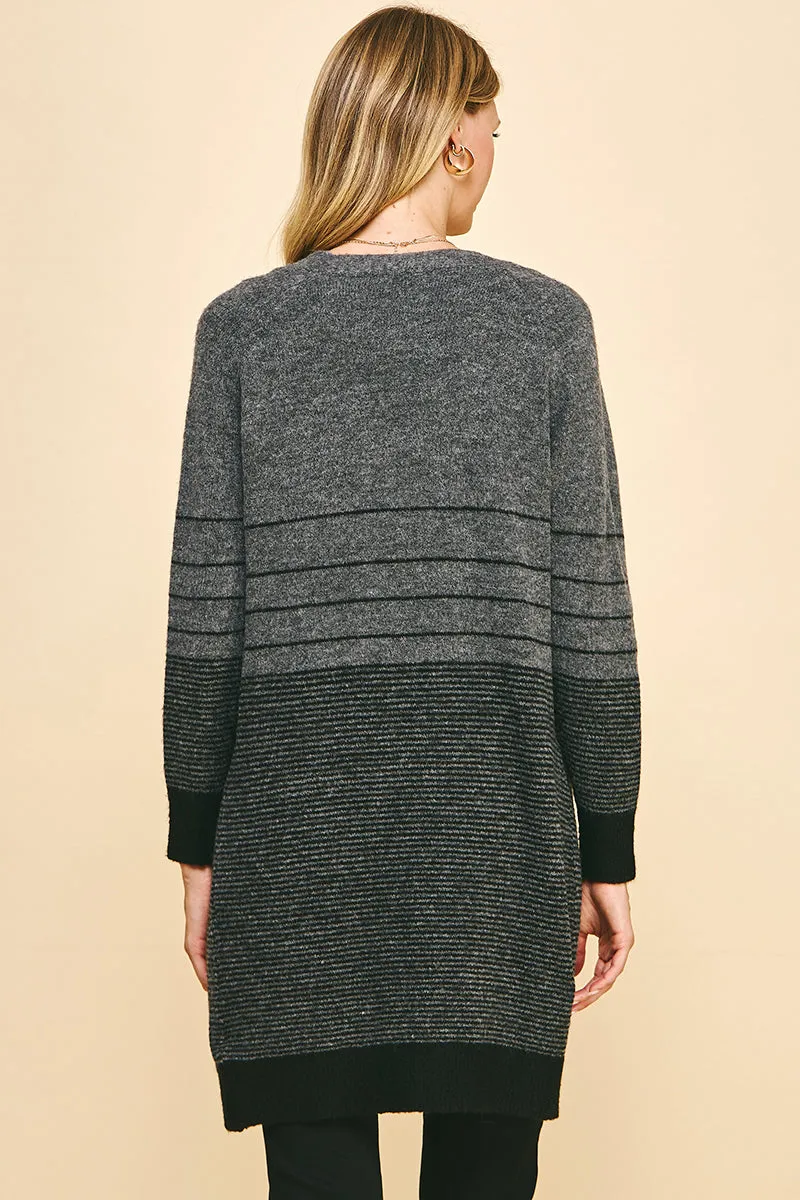 Color Block Cardigan