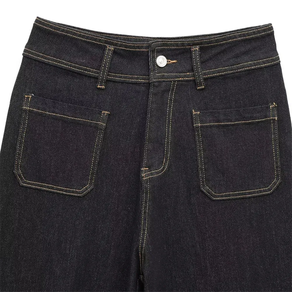 Finley Retro High Rise Dark Denim Jeans