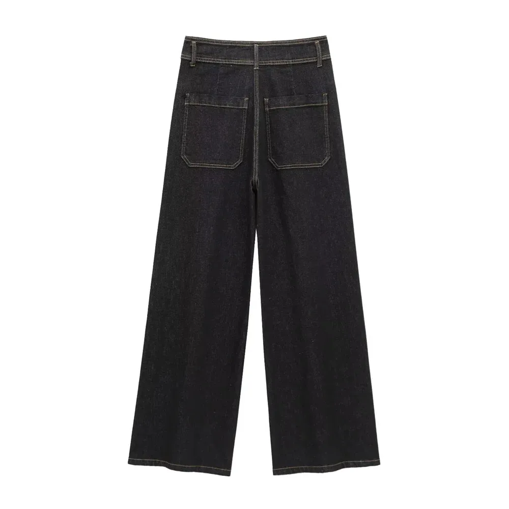 Finley Retro High Rise Dark Denim Jeans