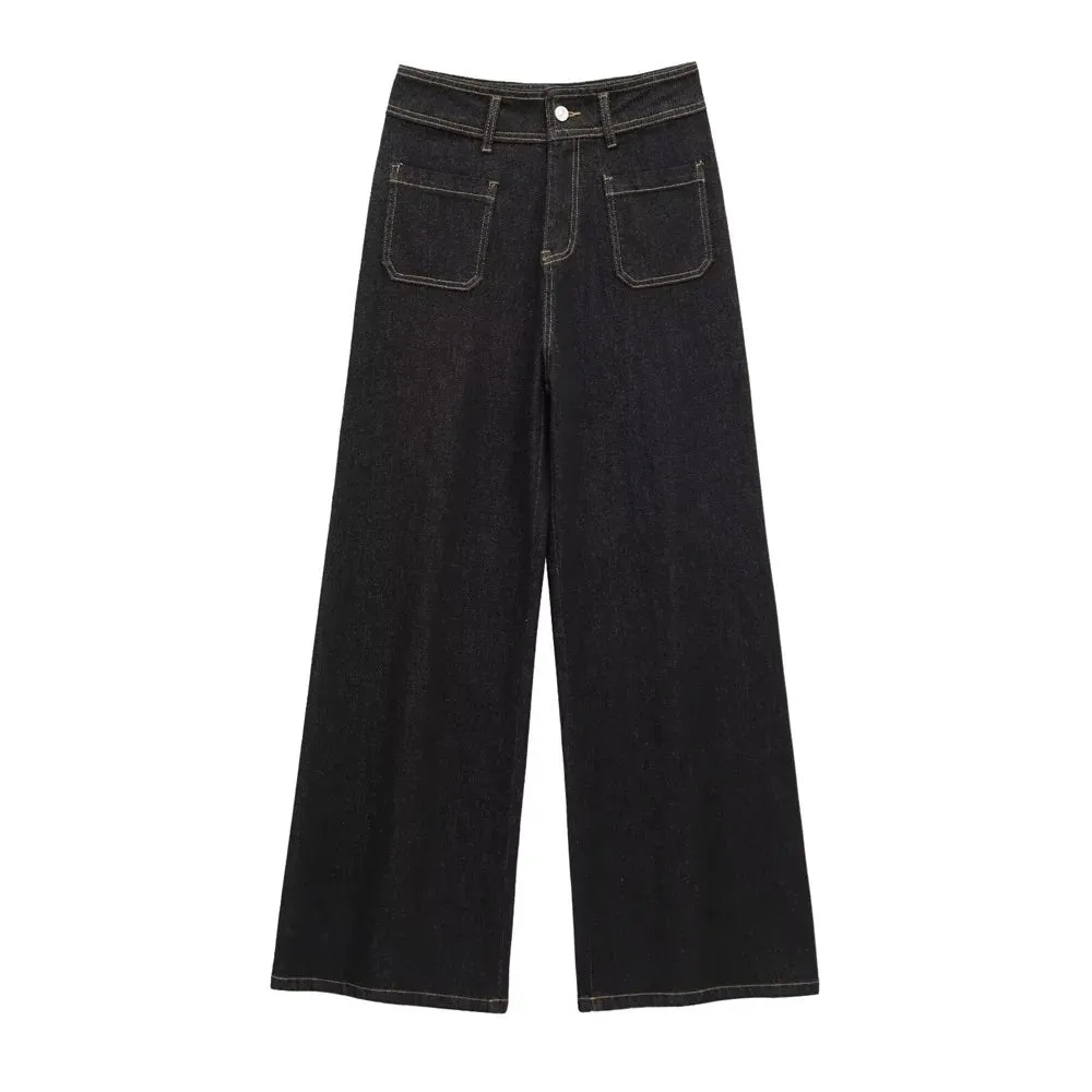 Finley Retro High Rise Dark Denim Jeans