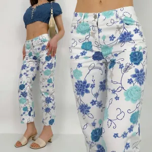 Floral Butterfly Jeans - 0 Petite