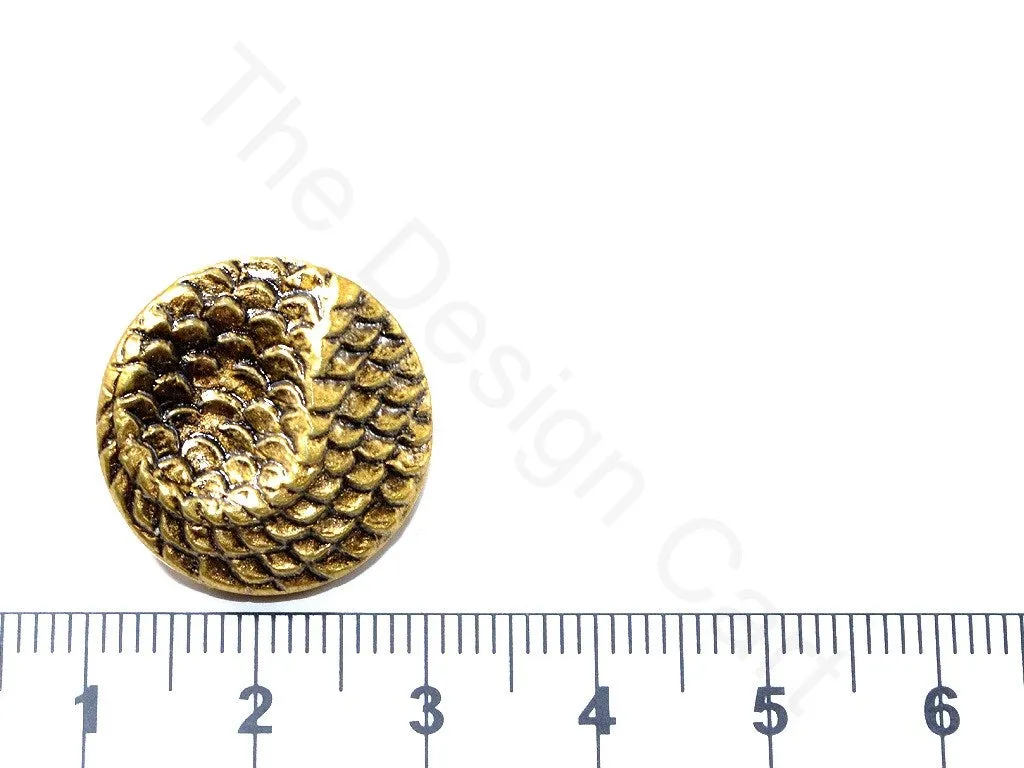 Golden Textured Acrylic Coat Buttons