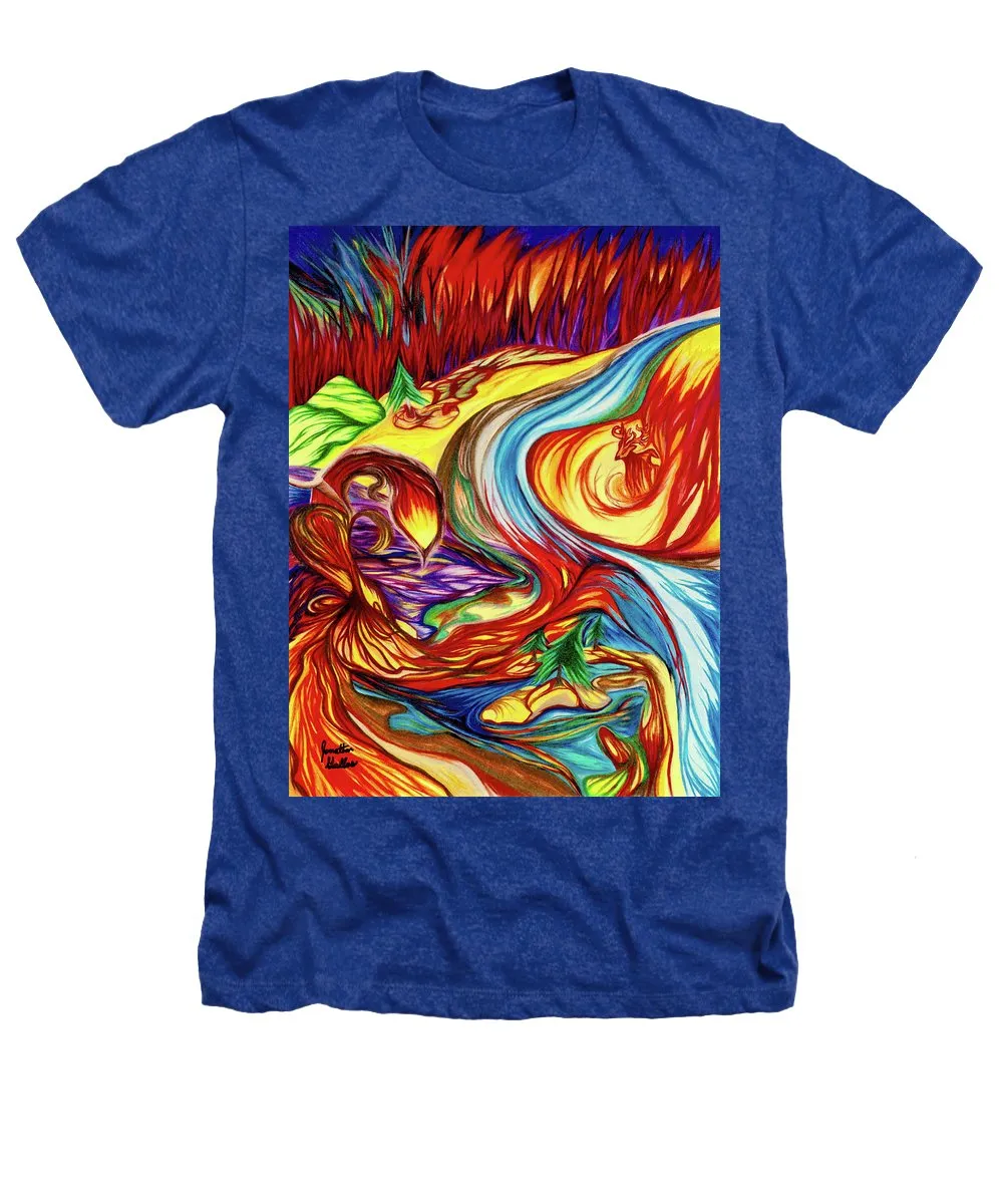 Inferno Deer - Heathers T-Shirt
