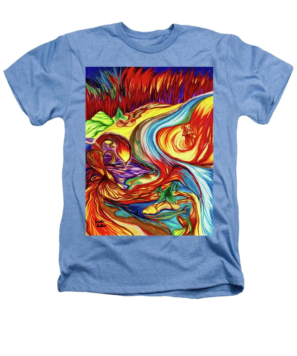 Inferno Deer - Heathers T-Shirt