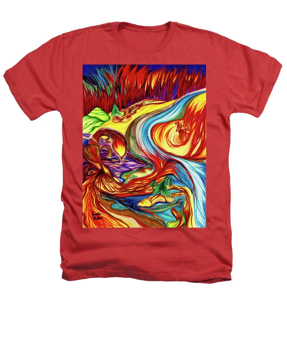 Inferno Deer - Heathers T-Shirt