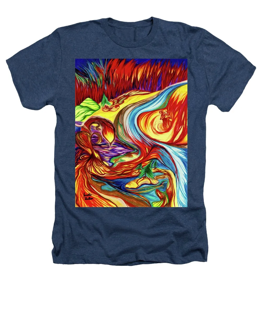 Inferno Deer - Heathers T-Shirt