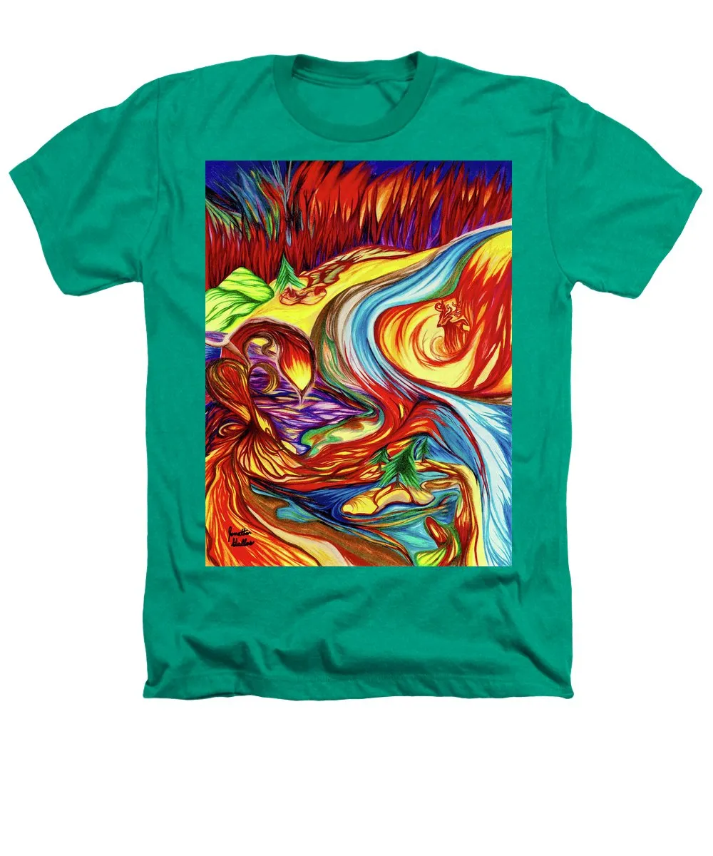 Inferno Deer - Heathers T-Shirt