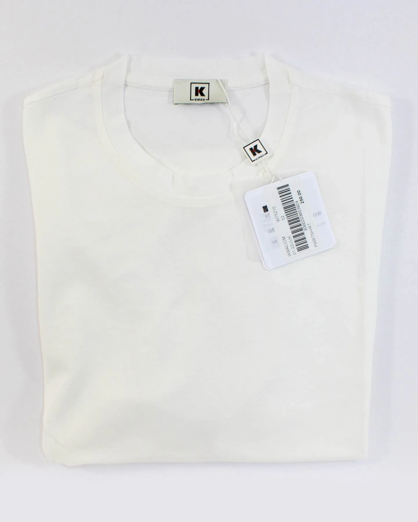 Kired Kiton Cotton T-Shirt White Crêpe EU 50/ M SALE