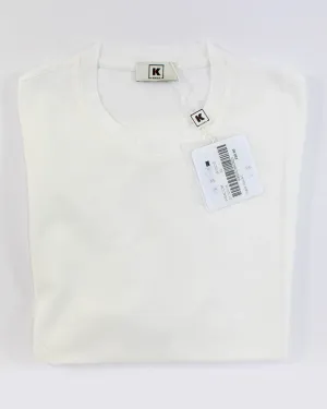 Kired Kiton Cotton T-Shirt White Crêpe EU 50/ M SALE