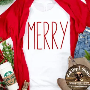 MERRY- T-Shirts/Long Sleeve T-Shirts/Crew Fleece/Hoodie