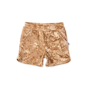 Minti Velvet Sport Short - Gold