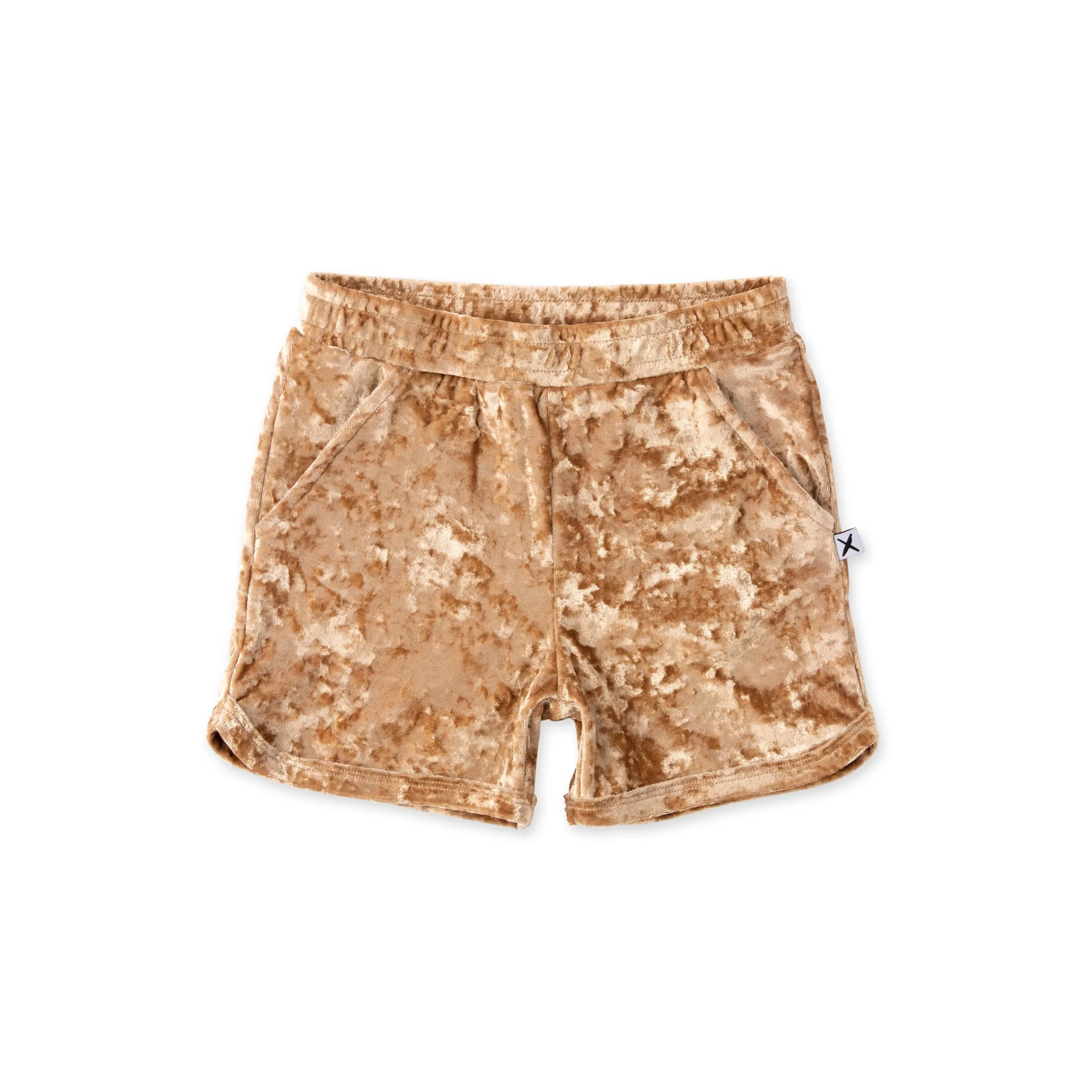 Minti Velvet Sport Short - Gold