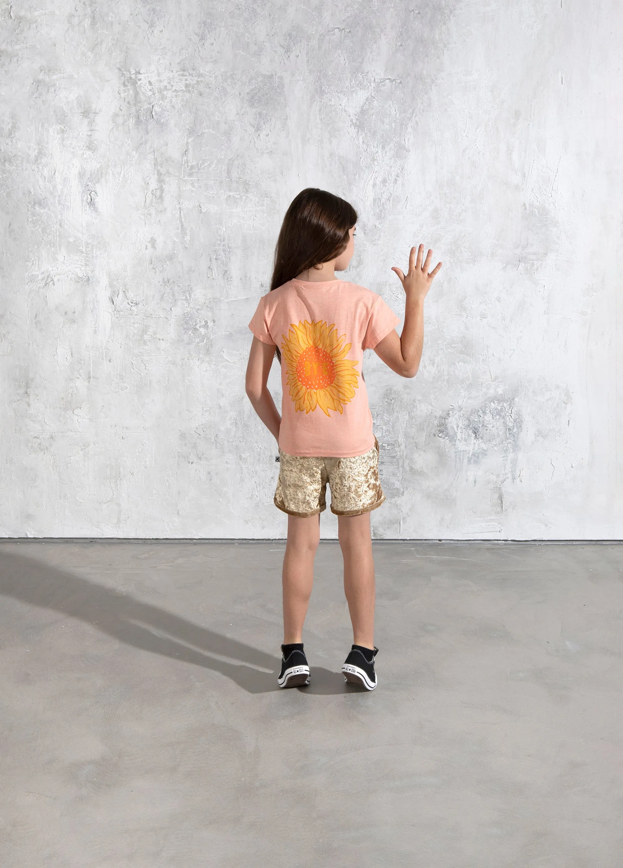 Minti Velvet Sport Short - Gold