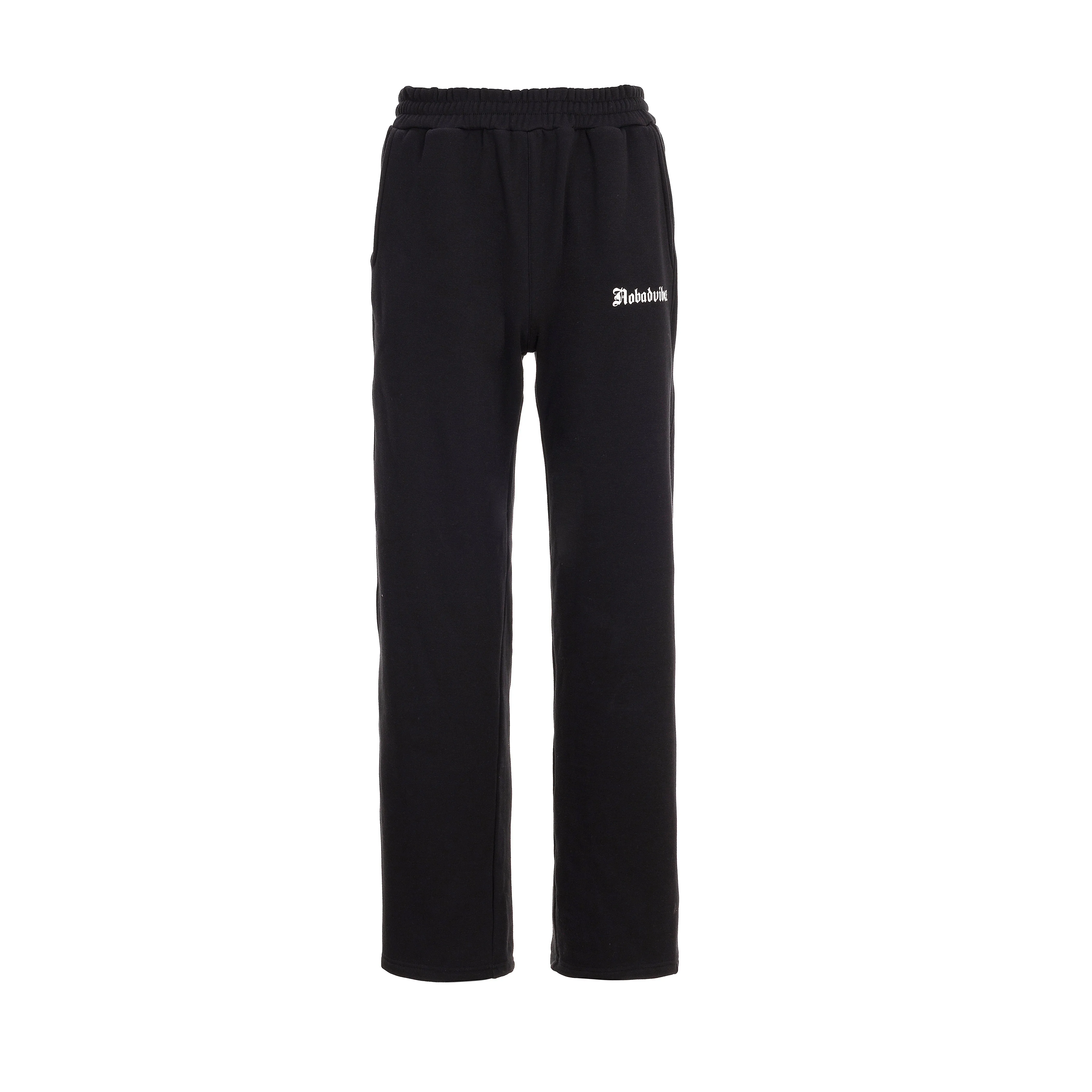 NOBADVIBEZ BASIC BLACK SWEATPANTS