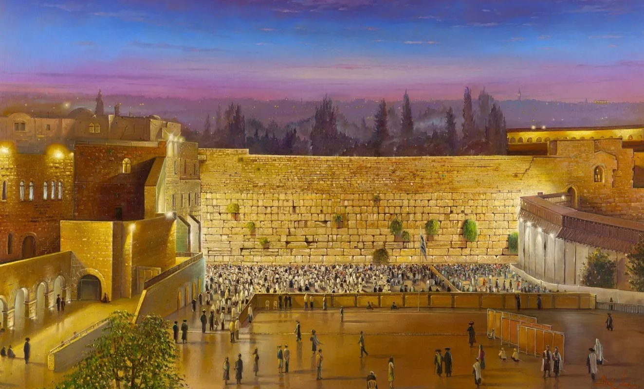 Original Artwork Friday night at the Kotel Art Piece