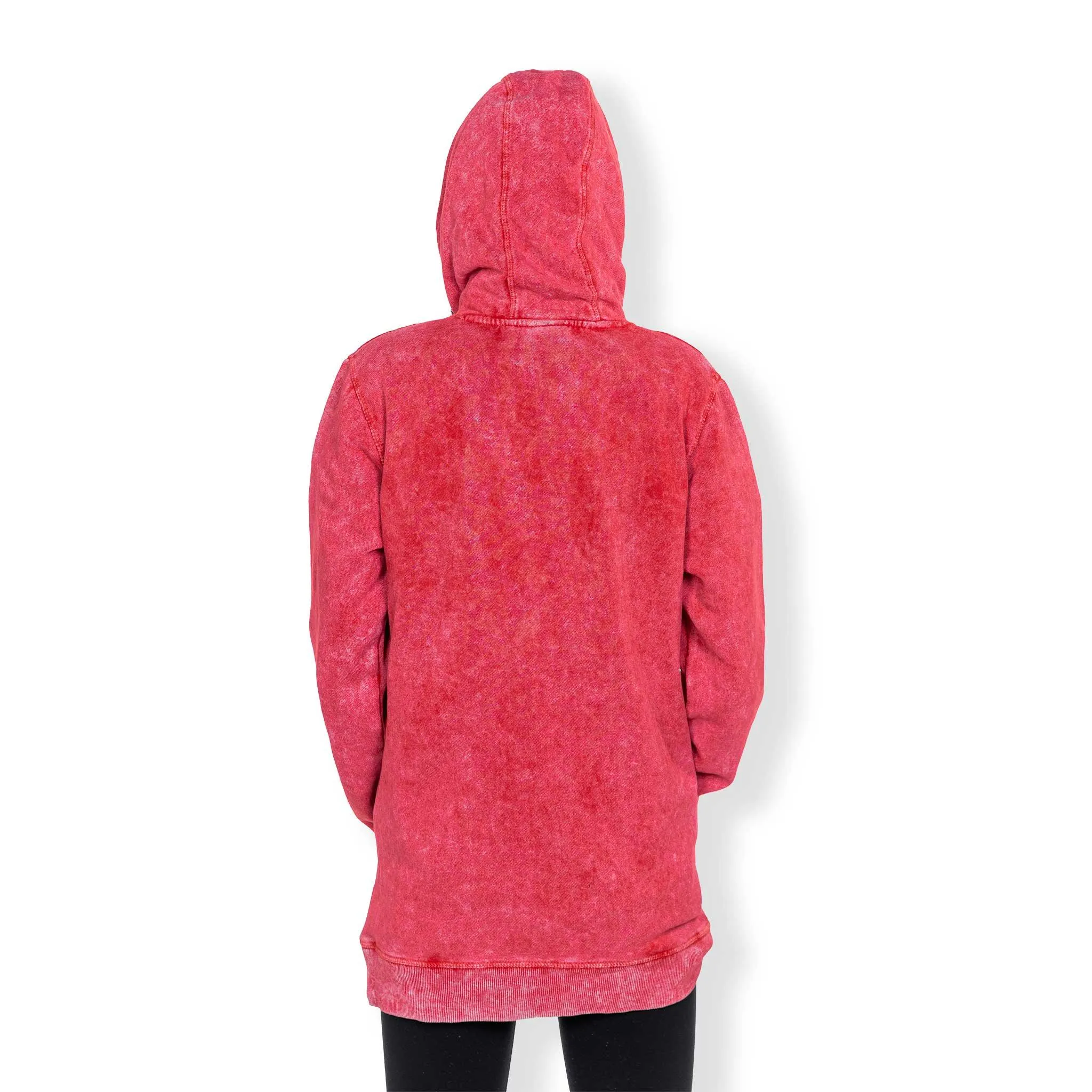 Portland Blazers Youth Mineral Wash Back-to-Back Red Hoodie