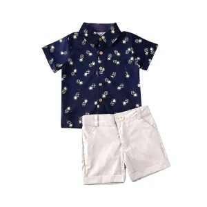 "Pineapple Sweetie" Boys Shorts Set