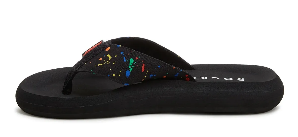 Rocket Dog Womens Spotlight Splash Flip Flops - Multicoloured / Black