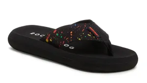 Rocket Dog Womens Spotlight Splash Flip Flops - Multicoloured / Black