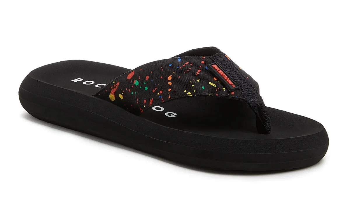 Rocket Dog Womens Spotlight Splash Flip Flops - Multicoloured / Black