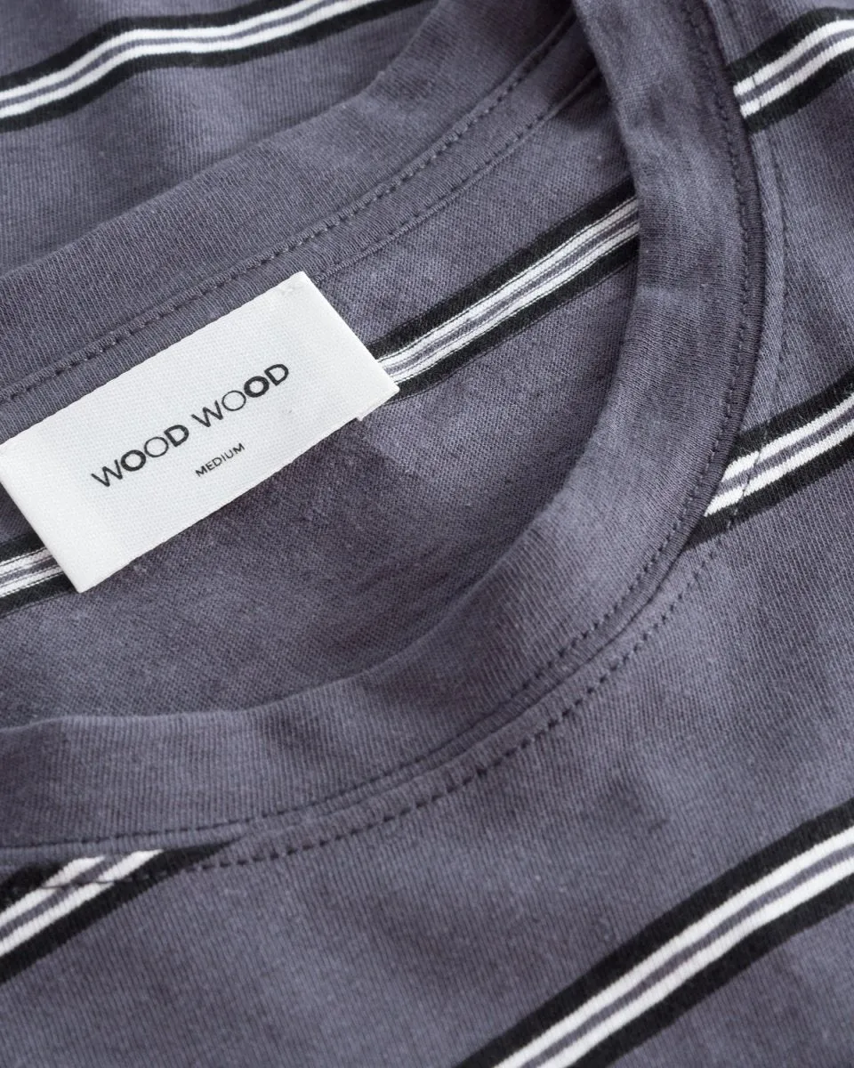 Sami Stripe T-shirt - Dusty Blue Stripes