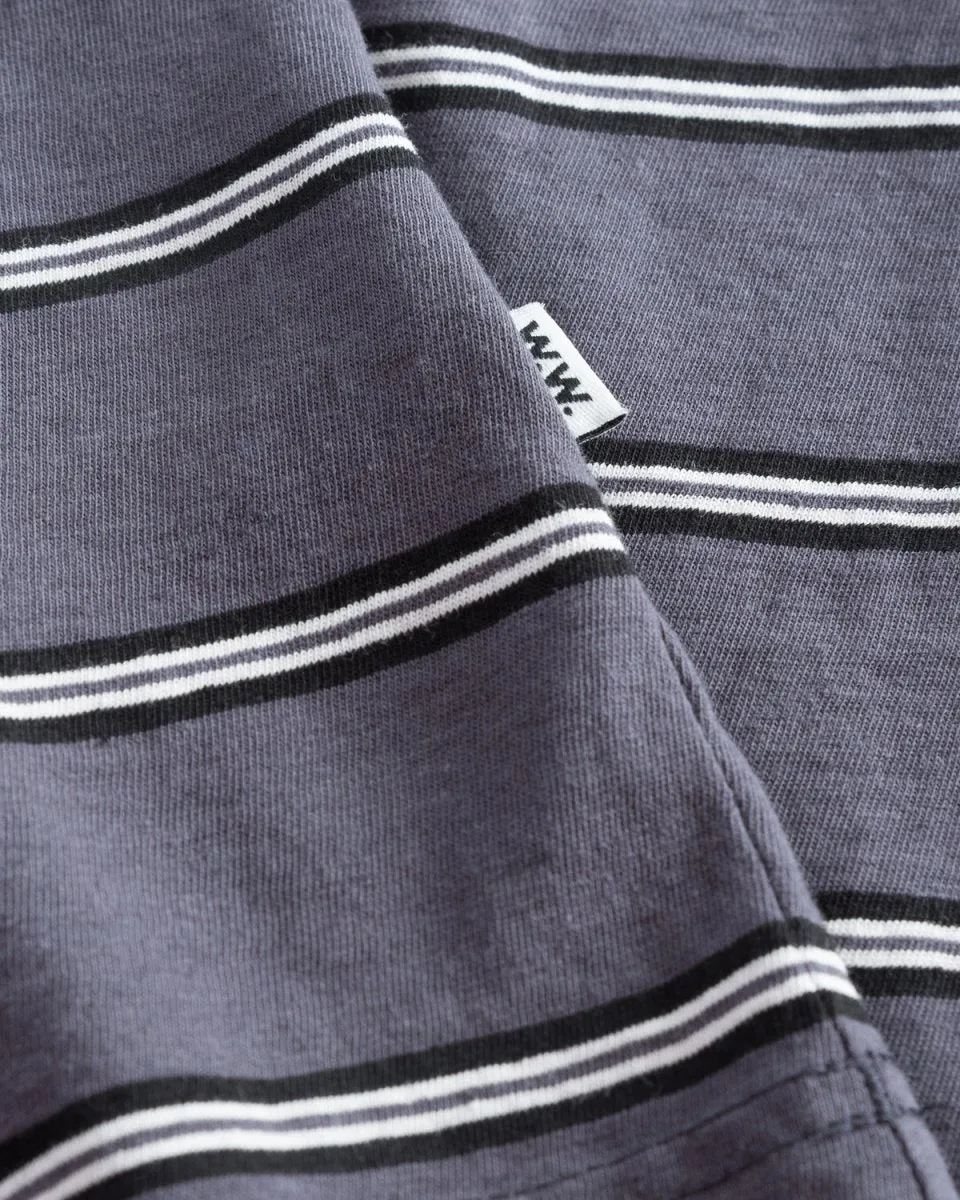 Sami Stripe T-shirt - Dusty Blue Stripes