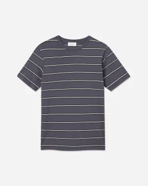 Sami Stripe T-shirt - Dusty Blue Stripes