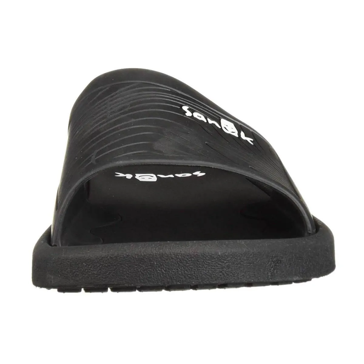 Sanuk Men's Flip Flops - Beachwalker Slide Sandals Black | 1099394-BLK