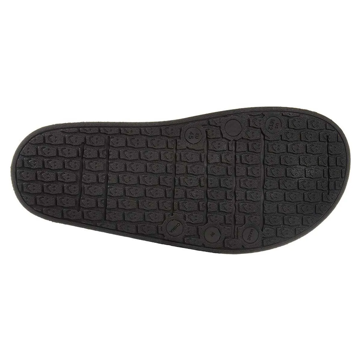 Sanuk Men's Flip Flops - Beachwalker Slide Sandals Black | 1099394-BLK
