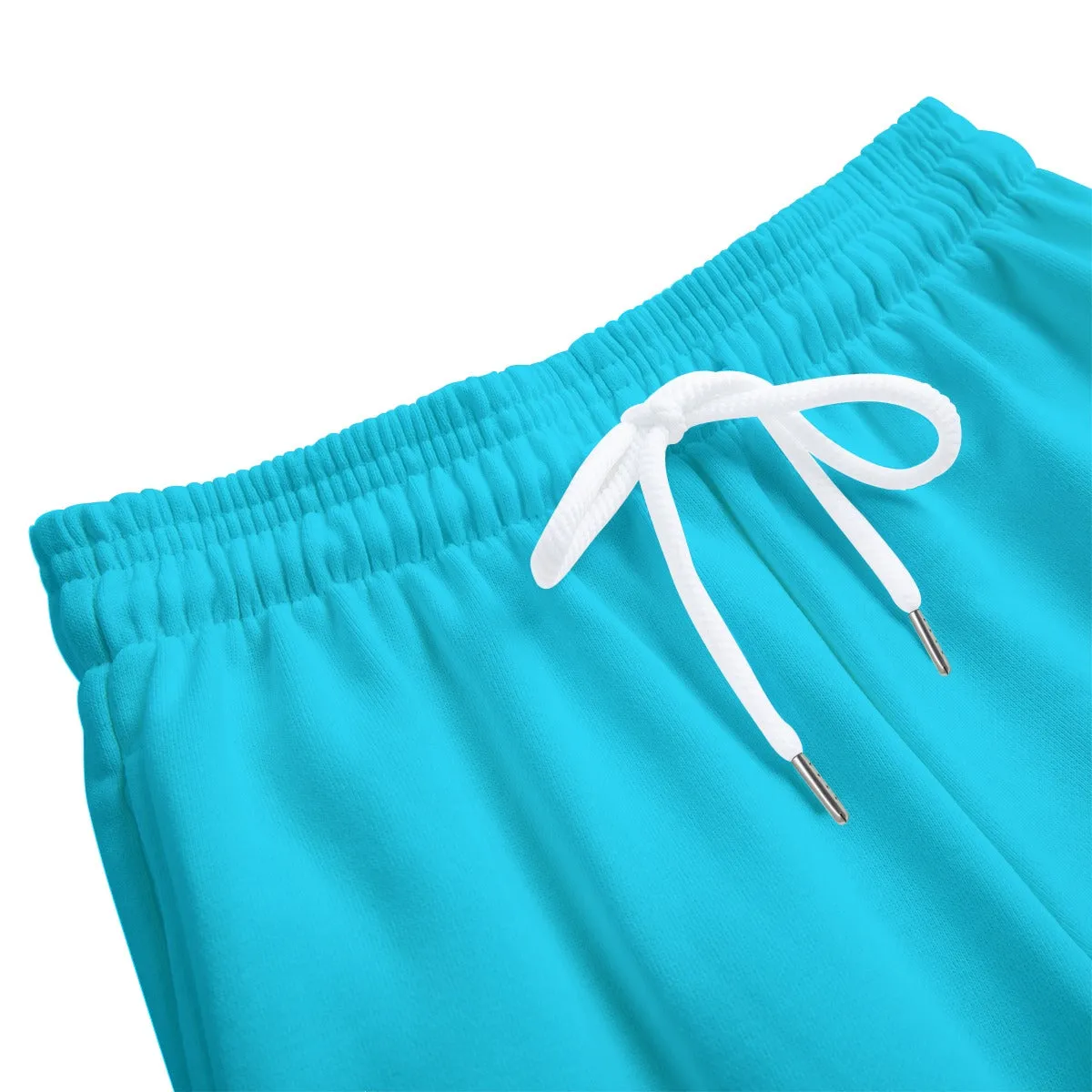 Sixty Eight 93 Logo White Aqua Blue Kid's Sweatpants