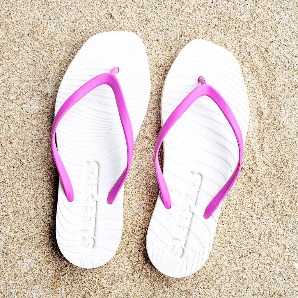 Tapered Eggnog med Festival Fucsia strap Flip Flop