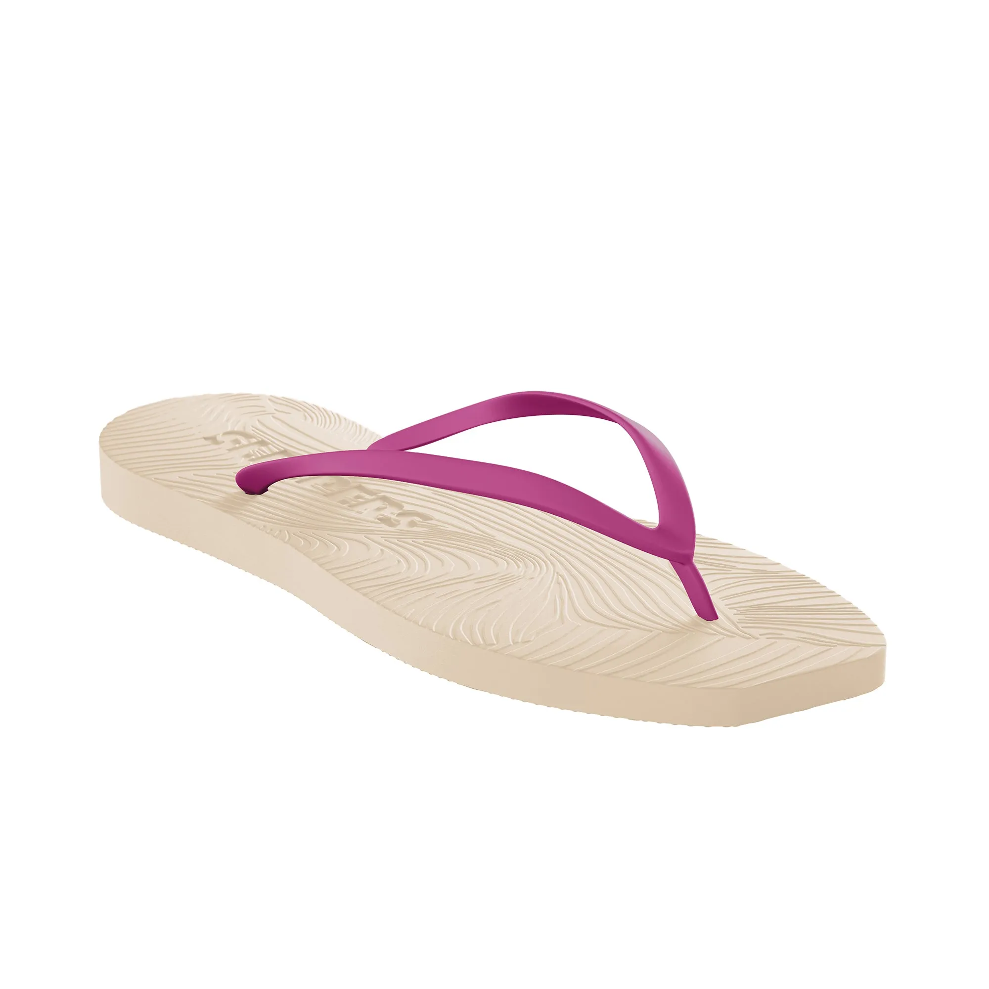 Tapered Eggnog med Festival Fucsia strap Flip Flop