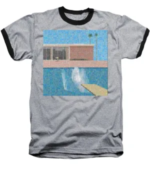Tribute to Hockney - Baseball T-Shirt